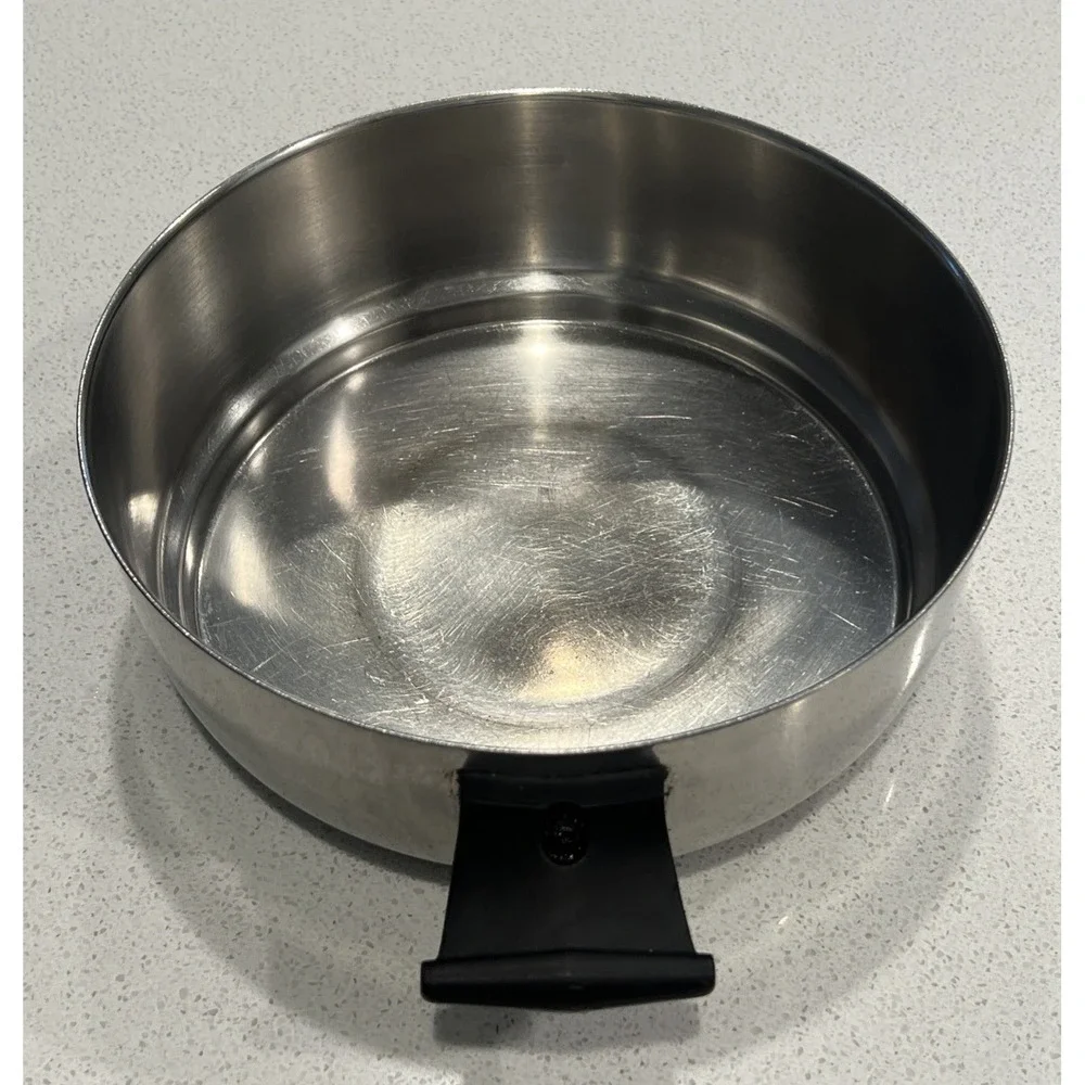 Vintage Rena Ware 18-8 Stainless Steel 3 Ply 4 QT   Pan Pot Handle. No Lid